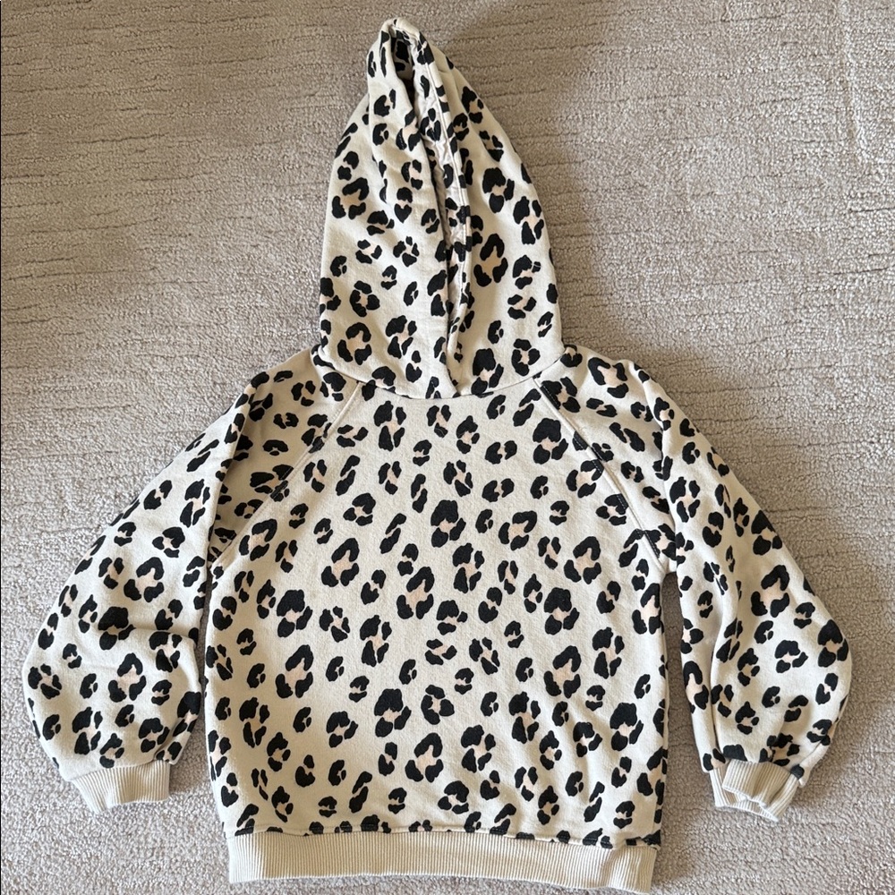Zara Leopard Print Hoodie
